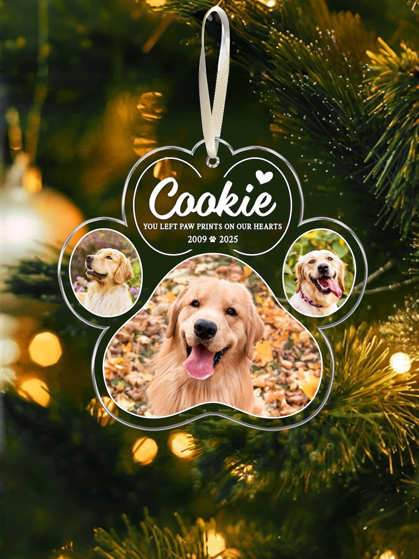 Custom Acrylic Pet Memorial Ornament